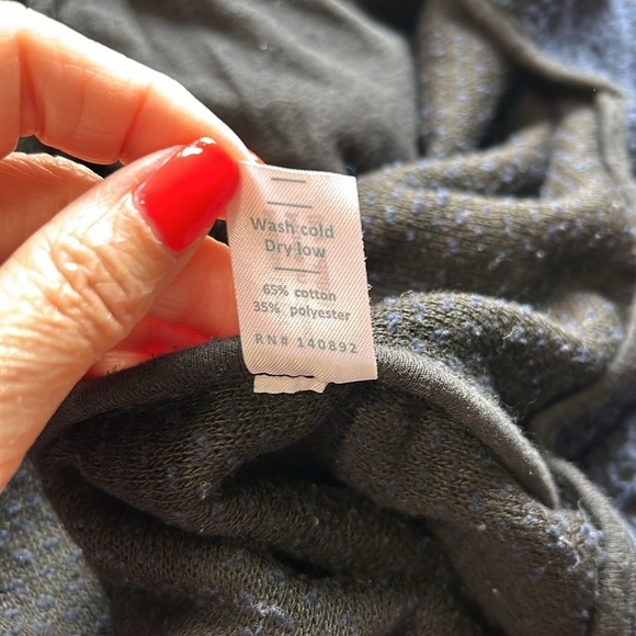 Marine Layer Birdseye Cardigan Longline Sweater Navy Jet Black Size XS - Picture 13 of 13